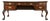Councill Craftsmen Carved Mahogany Vintage Clawfoot Executive Desk 72" X 34" X 31" For Sale