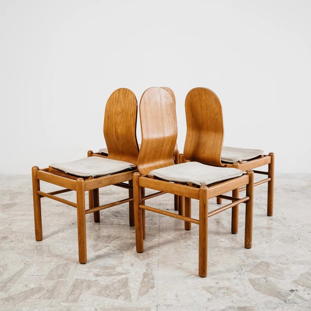 Wood Mid-Century Scandinavian Dining Chairs form JYSK, 1970s, Set of 4 For Sale - Image 7 of 16