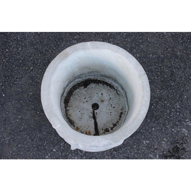 Neoclassical Classical Style Cherub Relief Cast Stone Garden Planter For Sale - Image 3 of 16