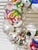 One-of-a-Kind Christmas Wreath With Vintage Blown Glass Snowman Ornaments For Sale - Image 4 of 11