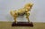 Vintage Chinese Gold Plated Jeweled Tang Horse Sculpture Statue 10" For Sale - Image 6 of 16