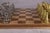 Beech Chess Board with Cast Bronze Playing Pieces, 1990s, Set of 33 For Sale - Image 4 of 12