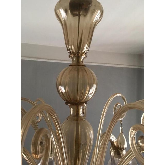 Mid-Century Modern Murano Blown Glass Chandelier, Italy, 1960s For Sale - Image 9 of 18