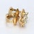 Contemporary 14k Yg Floral Shaped Dia Earrings, A Pair For Sale - Image 3 of 4