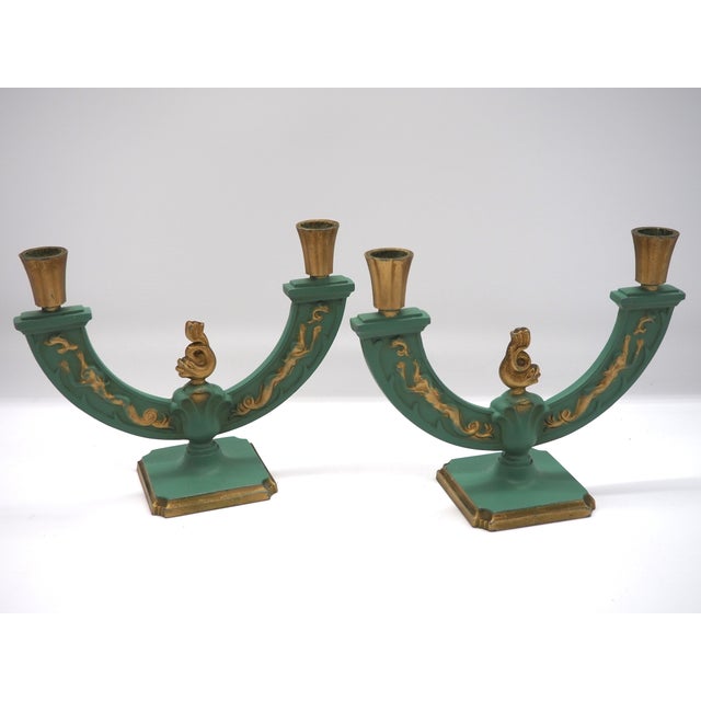 Swedish Art Deco Candleholders by Stjärnmetall, 1930s, Set of 2 For Sale - Image 3 of 13