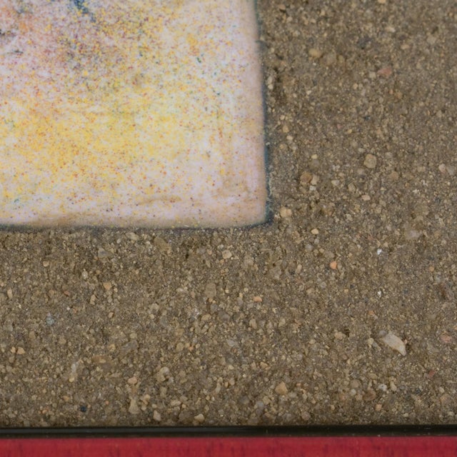 Brutalist Abstract Enamel Mounted Wall Panel Plaque Artwork, circa 1960 For Sale - Image 9 of 15