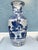 Mid 20th Century Tall Vintage Asian Chinese Blue & White Ribbed Porcelain Vase For Sale - Image 5 of 7