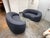 Design Plus Gallery presents a NEW Pair of Bespoke Chelsea Sofas. This pair of upholstered sofas has a rounded barrel-...