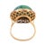 Vintage Turquoise Diamond 18k Two Tone Cocktail Ring, Size 5.5 For Sale In Los Angeles - Image 6 of 6