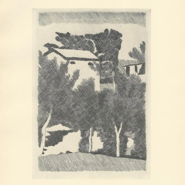 Giorgio Morandi (1890-1964) "Paesaggio con Tre Alberi" (Landscape with Three Trees) Lithograph on paper Year (conceived):...