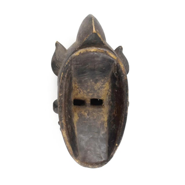 Wood Early 20th Century Yaure Baule Portrait Mask Cote d'Ivoire For Sale - Image 7 of 7