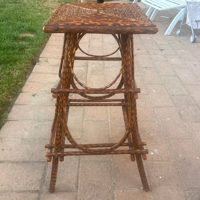 Antique Adirondack Side Table For Sale - Image 4 of 7