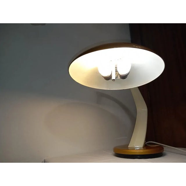 Mid-Century Modern Boomerang Table Lamp from Fase, 1960s For Sale - Image 3 of 6