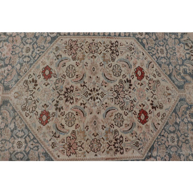 Antique Persian Bidjar Rug With Medallion and Detailed Floral Design 4'1 X 5'10 For Sale - Image 10 of 12