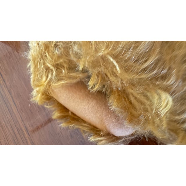 Gold Teddy Bear Vintage Mohair Handmade Pristine C1980 For Sale - Image 8 of 18