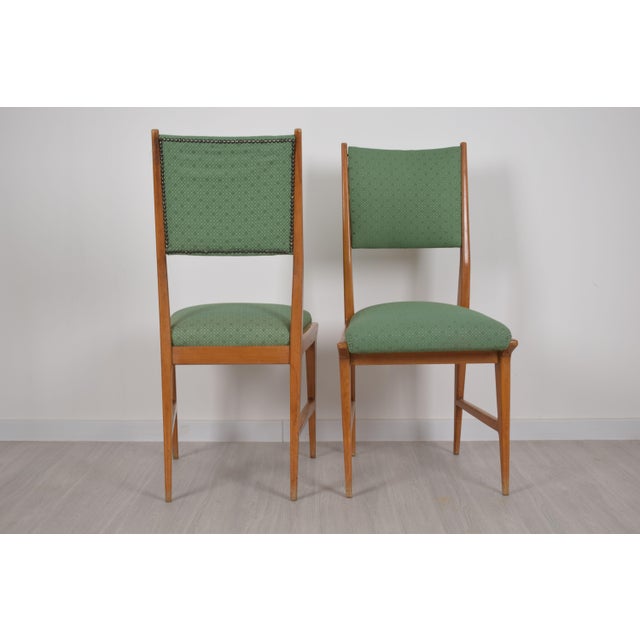 Wood Vintage Chairs, Italy, 1950, Set of 4 For Sale - Image 7 of 18