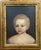 English Antique 18th Century English George III Primitive Folk Art Oil Painting - Portrait of a Young Boy in Gilt Wood Frame Circa 1790 For Sale - Image 3 of 12