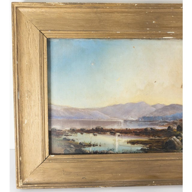 English 19th Century Scottish Oil Landscape Painting With Edinburgh Labels For Sale - Image 3 of 12