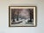 Cabin Vintage Winter Cabin in the Woods Landscape Oil Painting, Signed For Sale - Image 3 of 12