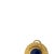 Joais - Pair of earrings in 19.2K gold and lapis lazuli. Portuguese; 20th century; in 19.2 kt hammered gold; with two oval...