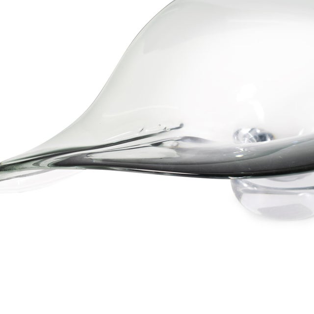 French Flare Glass Bowl For Sale - Image 9 of 11