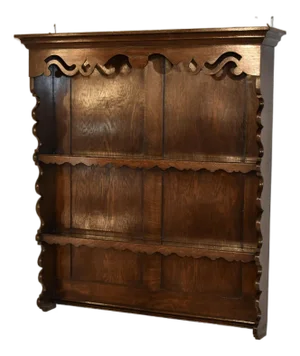 Late 19th Century English Oak Wall Shelf