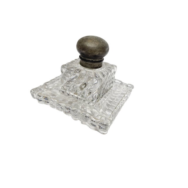 Art Nouveau Crystal Inkwell, Germany, 1900s For Sale - Image 10 of 18