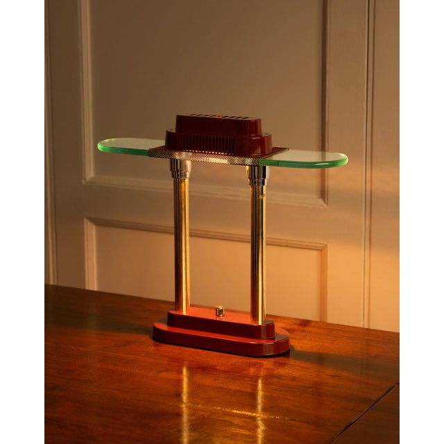 Vintage Sunlight Lamp in Glass and Metal, 1980s For Sale - Image 6 of 11