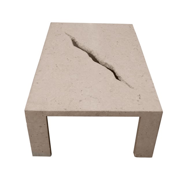 Beige 1970s Modernist Coffee Table by Marizo Cecchi For Sale - Image 8 of 8
