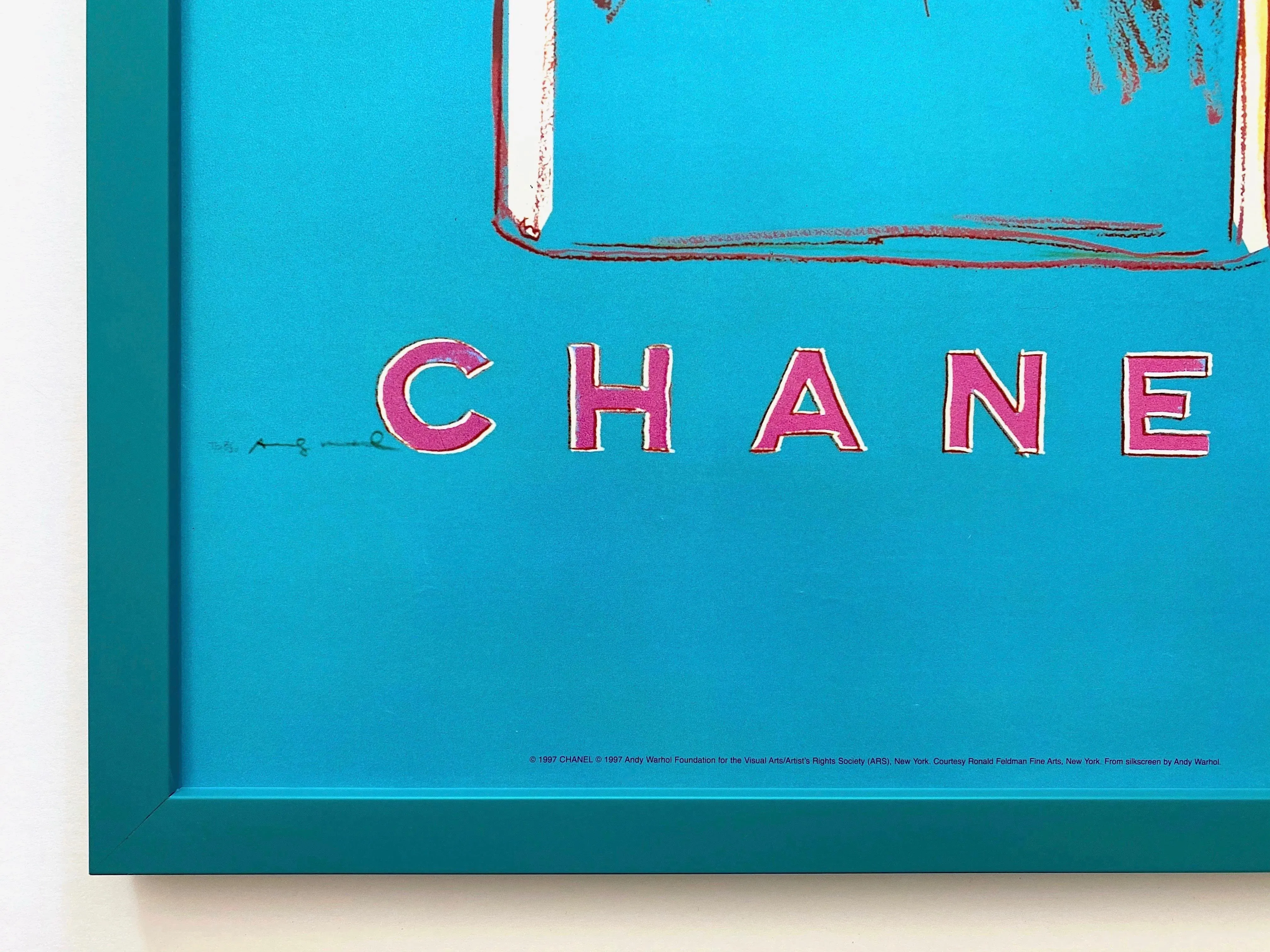 最終値下げ！NEW YORK GALLERY CHANEL ポップアート Andy Warhol Foundation Vintage 1997 Lithograph Print Framed Pop