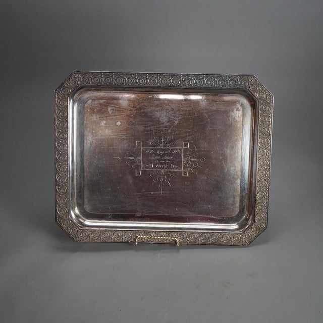 Antique 5 Piece Bailey & Brainard Egyptian Revival Silver Plate Tea Set Circa 1890 For Sale - Image 4 of 11