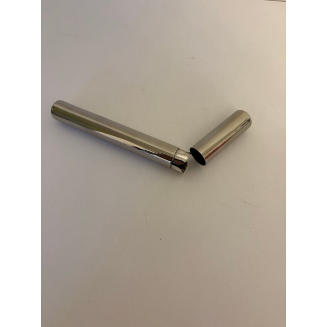 This vintage silver plated cigar case will hold your nicest cigar for the perfect time to smoke it. It has been well taken...