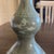 1970s Mid-Century Studio Celadon Double-Gourd Vase With Inlaid Lotus and Medieval Seal Mark For Sale - Image 10 of 12