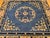 Textile 19th Century Chinese Peking Area Rug, Floral & Bird Motifs,Tan & Blue, 3' x 3' For Sale - Image 7 of 9