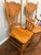 English Vintage Carved Solid Oak Pressed-Back Dining Chairs – Captain & Side Chair Pair For Sale - Image 3 of 9