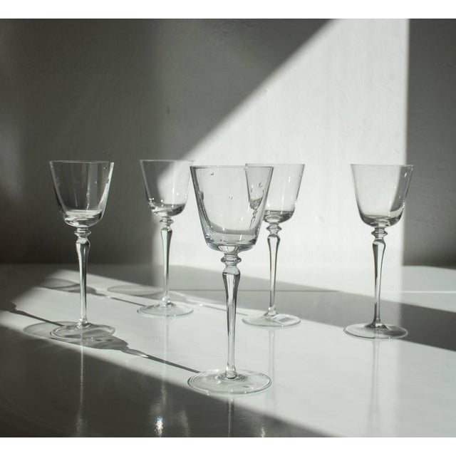 Murano Crystal Glasses by Carlo Moretti, Set of 4 For Sale - Image 3 of 13