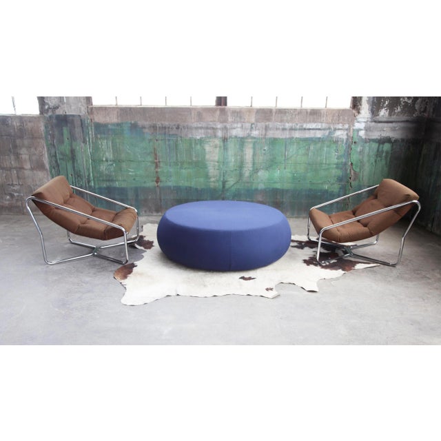 Three seater ottoman. Upholstery available in fabric, leather, faux leather or customer's Material. A version suitable...