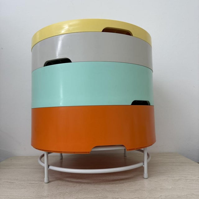 Mid-Century Modern Vintage Modular Side Table by Richards Brill and A. Williams for Ikea, 1990s For Sale - Image 3 of 18