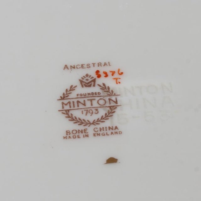 Minton Mid 20th Century Minton Ancestral Dinner Set With Cups and Saucers - 49pcs For Sale - Image 4 of 18