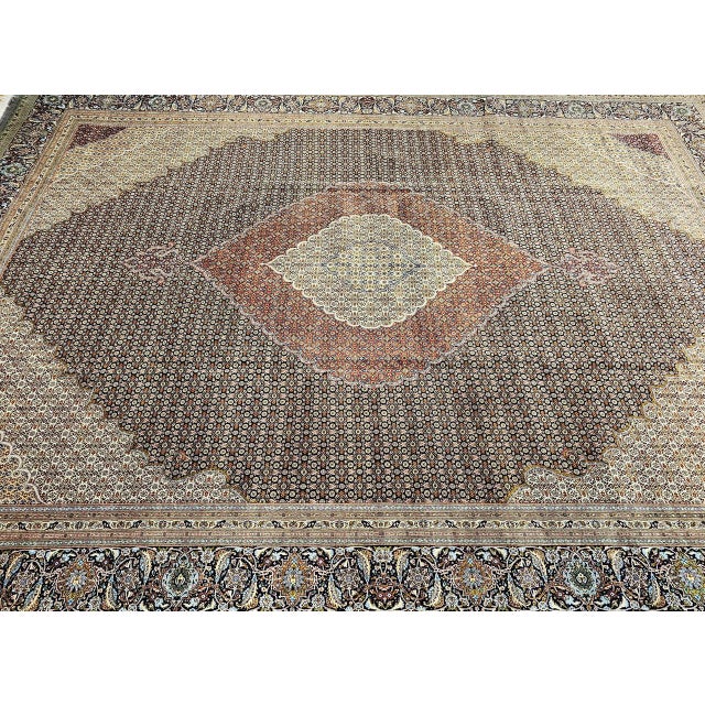 Textile Early 20th Century Tabriz Mahi Rug For Sale - Image 7 of 18