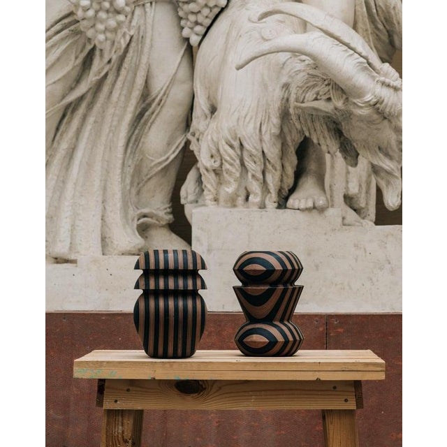 Matek Stria Candleholder in Recycled Composite by Project Materia For Sale - Image 11 of 13