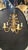 French 1930 French Gilt Metal and Crystal Chandelier 5 Lights For Sale - Image 3 of 5