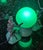 Mid 20th Century 1930s Art Deco Figural Musician Boudoir Lamp With Green Crackle Glass Globe (Jg) For Sale - Image 5 of 10