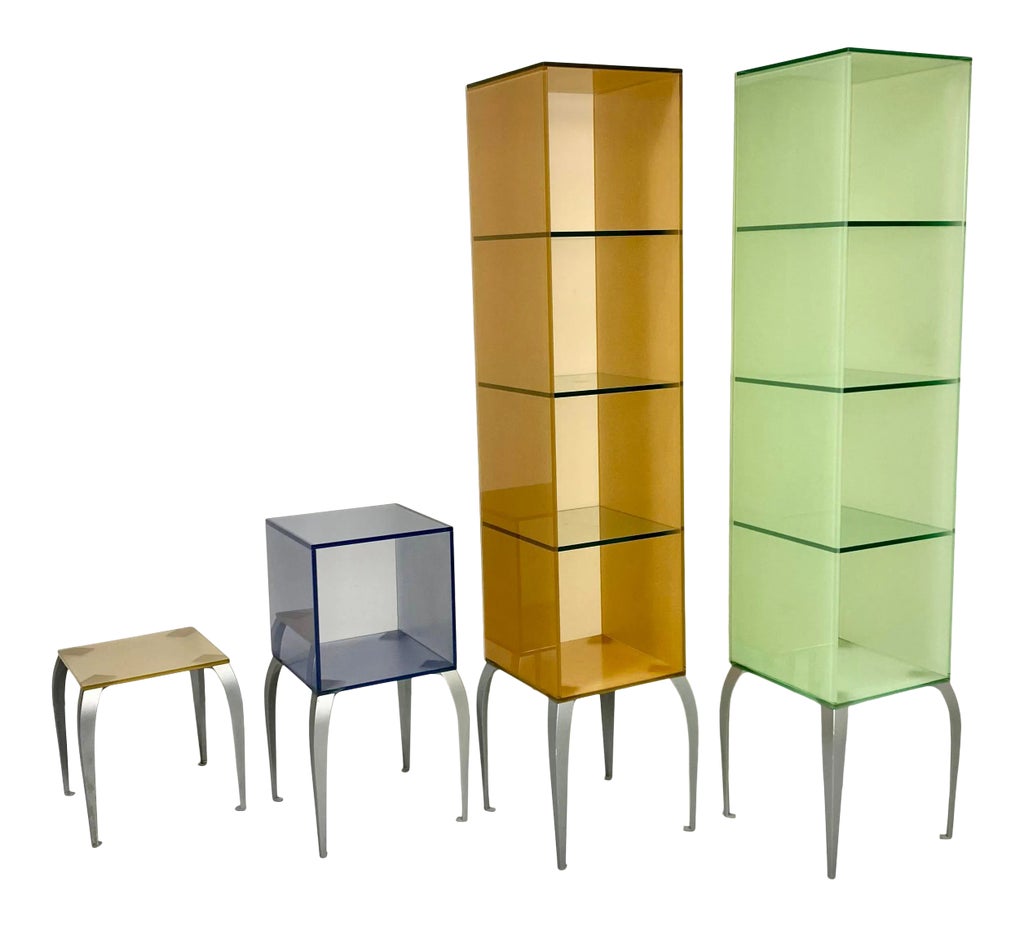 Philippe Starck for Fiam Italia Gelly Glass Displays - Set of 4 
