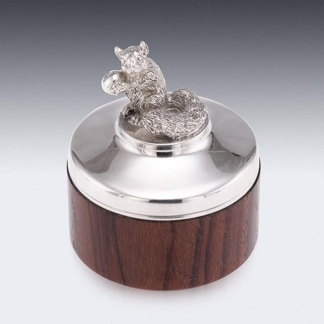 Vintage 20th Century English Silver Trinket Boxes from Brian Fuller, 1989, Set of 2 For Sale - Image 4 of 13
