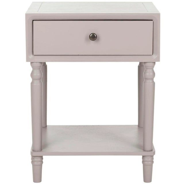 Stewart Nightstand With Storage Drawer in Quartz Grey For Sale - Image 4 of 4