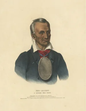Print of A Seneca War Chief, 1838, Paper