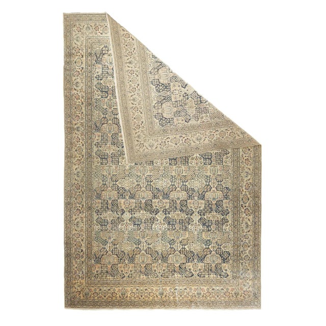 This is a particularly large weaving from this central Persian town o Nain which began carpet-making in the 1930’S. Very...