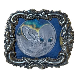 Antique European Hallmarked Silver Frame For Sale