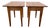 Pair of Tiger Maple End Tables For Sale